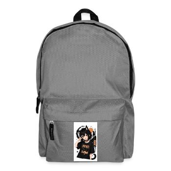 Neko Nachtkatze Shirt - Rucksack - Mittelgrau - Vorne