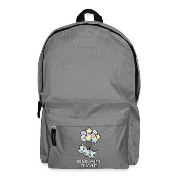 Dino-Mite Flug: Regenbogenballons - Rucksack - Mittelgrau - Vorne