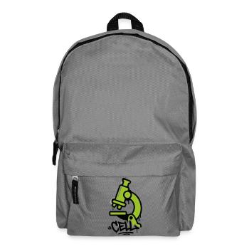 Cell Microscope Graffiti - Backpack - elephant grey - Front