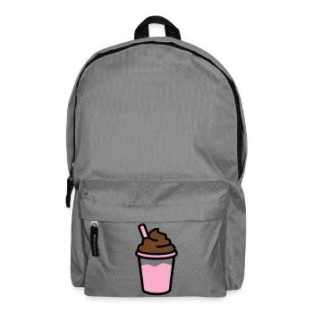 Iced Coffee Smoothie Logo - Backpack - elephant grey - Front