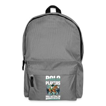 Polo Players Determined Heroes on the - Backpack - elephant grey - Front