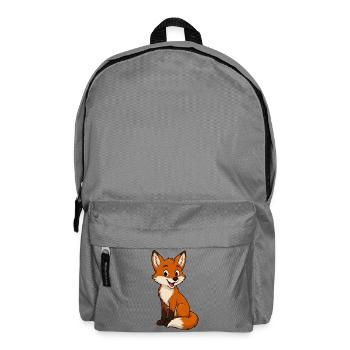 Cuddly Fox Cartoon - Backpack - elephant grey - Front