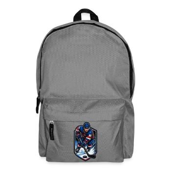 Eisjäger 86 – Hockey-Action - Rucksack - Mittelgrau - Vorne