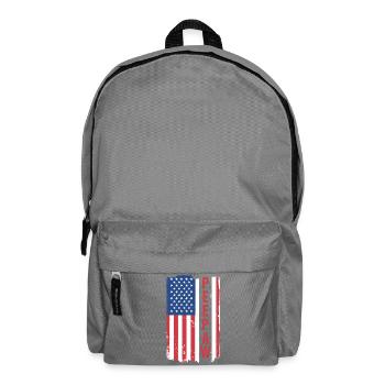 Patriotic Grandfather Gramps Granddad Grandad Peep - Rucksack - Mittelgrau - Vorne