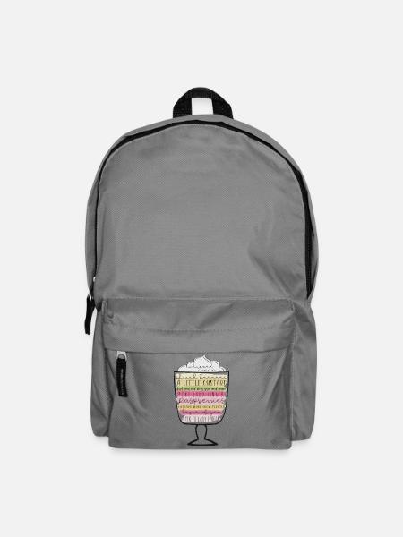 Freunde Thanksgiving Shirt Trifle Frohes Erntedankfest - Rucksack - Mittelgrau