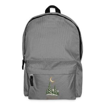 Himmlischer Winterwald - Rucksack - Mittelgrau - Vorne