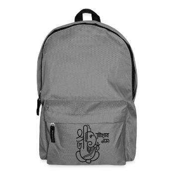 Ganesha Elefant (elephant) No.05_1c - Rucksack - Mittelgrau - Vorne
