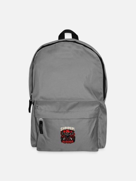 Shqipëri Albania Adler Emblem - Rucksack - Mittelgrau