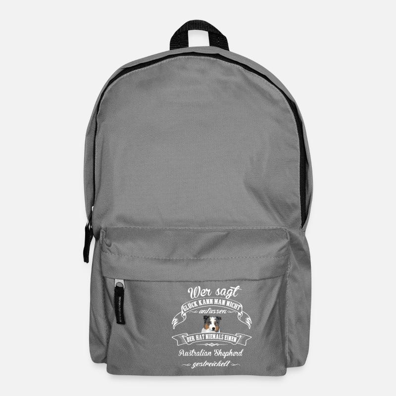 Australian Shepherd Happiness - Backpack - elephant grey