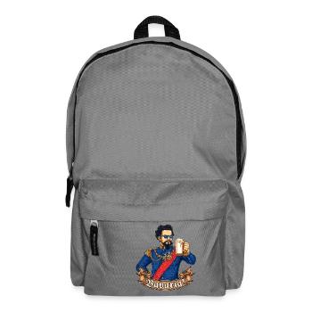 Bavaria-col - King Ludwig drunk - RAHMENLOS gift - Rucksack - Mittelgrau - Vorne