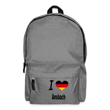 I Love Germany Home Ansbach - Rucksack - Mittelgrau - Vorne