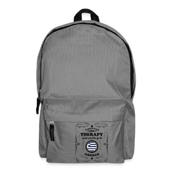DON T NEED THERAPY GO GREECE - Backpack - elephant grey - Front