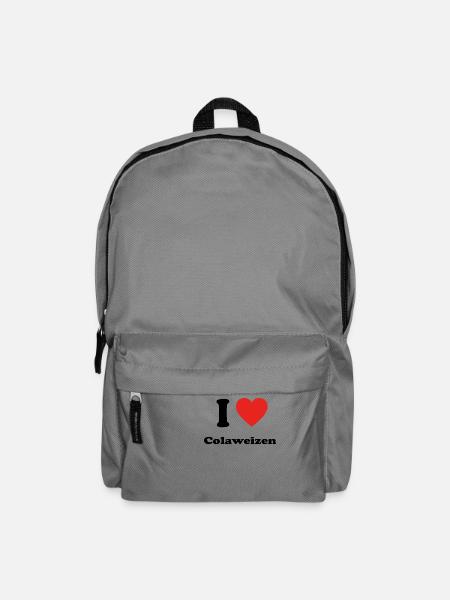 Bayern basst bayrisch bier Colaweizen - Rucksack - Mittelgrau
