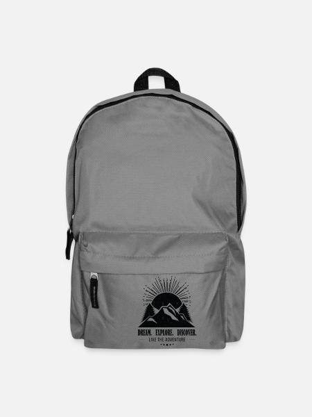 Dream - Explore - Discover - Rucksack - Mittelgrau