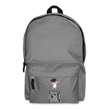 Direkt in die Schule - Straight into school  - Rucksack - Mittelgrau - Vorne