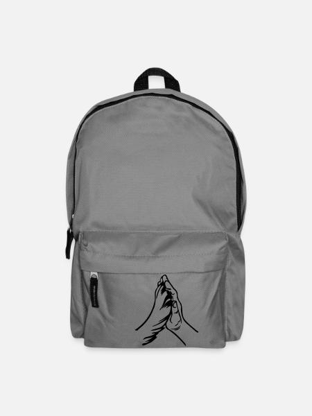 Main et patte - Sac à dos - gris éléphant
