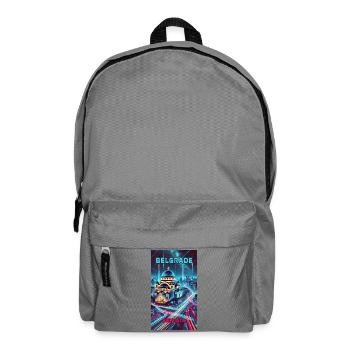 Belgrade Serbia Skyline Design - Backpack - elephant grey - Front