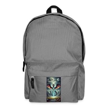 Drache mit Himmlischem Schwert - Rucksack - Mittelgrau - Vorne