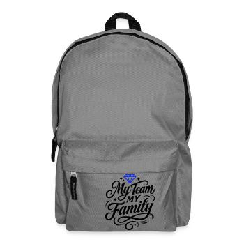 Mon équipe, ma famille - Sac à dos - gris éléphant - Devant