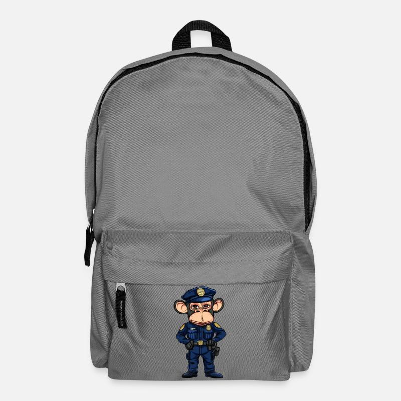 Monkey Police - Backpack - elephant grey