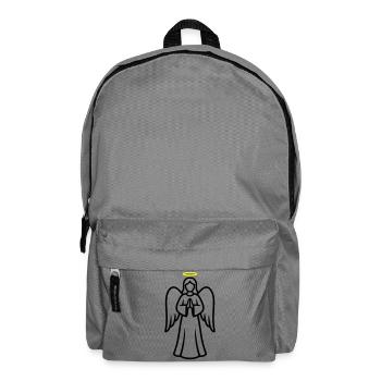 angel-angel-wing-silhouette-simple-1 - Backpack - elephant grey - Front