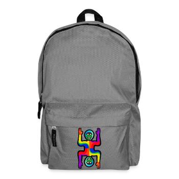 Rainbow Two Faces Figure - Backpack - elephant grey - Front