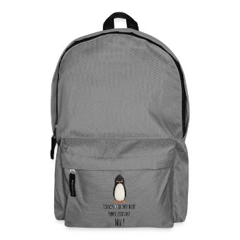 Ich Habs Doch Auch Nicht Immer Leicht Mit Mir - Rucksack - Mittelgrau - Vorne