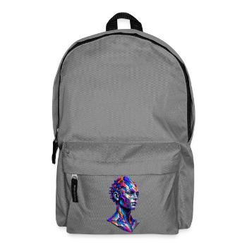 Mosaic Portrait Farbrausch - Backpack - elephant grey - Front