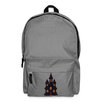 Spukschloss bei Nacht - Rucksack - Mittelgrau - Vorne