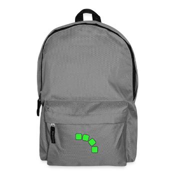 Grüne Quadrate Sequenz - Rucksack - Mittelgrau - Vorne