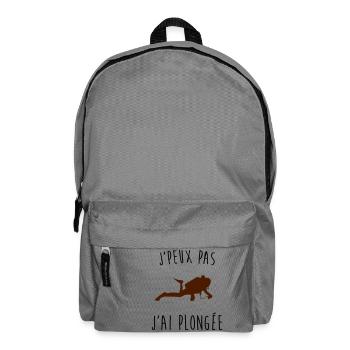 j'peux pas j'ai plongée - Sac à dos - gris éléphant - Devant