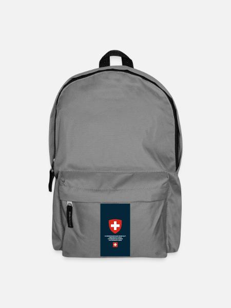 Telefonische Fall des Schweizer Passes - Rucksack - Mittelgrau