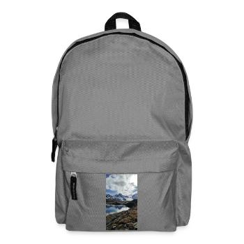 Schneebedeckte Berge - Rucksack - Mittelgrau - Vorne