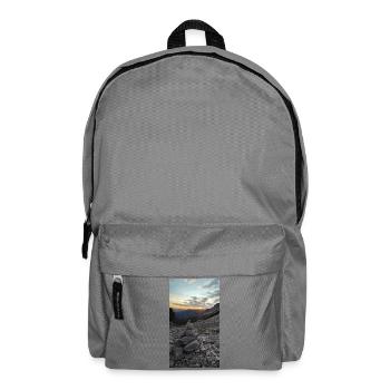 Sunset in the mountains - Backpack - elephant grey - Front