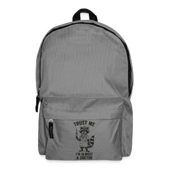 Trust Me I’m Almost a Doctor - Backpack - elephant grey - Front