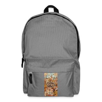 Arles Townscape Dreamscape - Backpack - elephant grey - Front