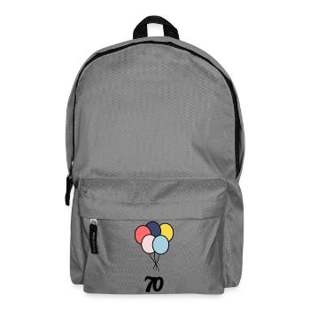 70. 70 ANS. 70e ANNIVERSAIRE. ANNIVERSAIRE 70 ANS. - Sac à dos - gris éléphant - Devant