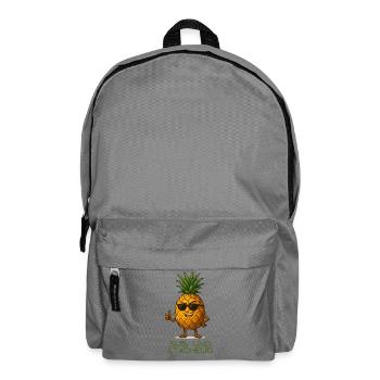 Ananas avec style : suspect et piquant - Sac à dos - gris éléphant - Devant