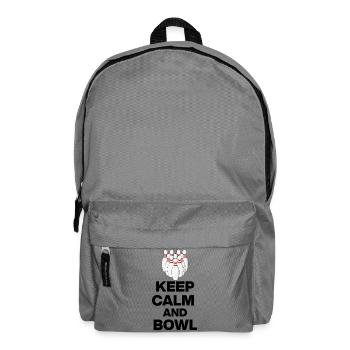 KEEP CALM AND BOWL, STRIKE MEISTER! PIN SNIPER - Rucksack - Mittelgrau - Vorne