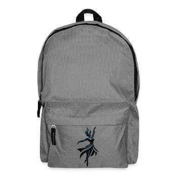 Danseuse d’ombres en bleu néon - Sac à dos - gris éléphant - Devant