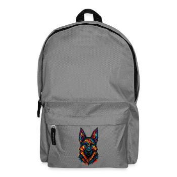 Berger Allemand Vitrail Art  - Sac à dos - gris éléphant - Devant