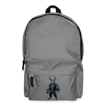 Heavy Metal Osterhase Rocker Ostern Hardcore Hase - Rucksack - Mittelgrau - Vorne