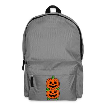Halloween pumpkins - Backpack - elephant grey - Front