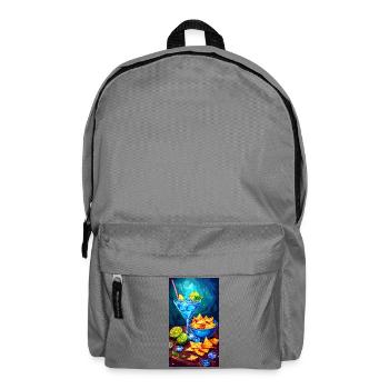 Cocktails bleus et nachos d’été - Sac à dos - gris éléphant - Devant
