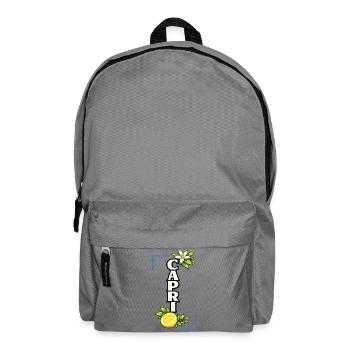 Capri Lemon Blossom Amour Été Méditerranéen - Sac à dos - gris éléphant - Devant