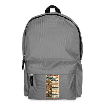 5 Arten auf dem Vormarsch - Rucksack - Mittelgrau - Vorne