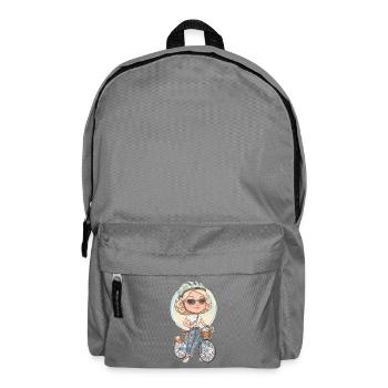 Adorable Cycliste Pastel - Sac à dos - gris éléphant - Devant