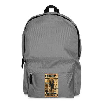 Der Großkotz – Status trifft Größenwahn - Rucksack - Mittelgrau - Vorne