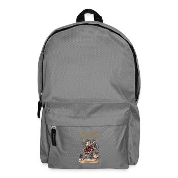 I will succeed because I am insane - Backpack - elephant grey - Front