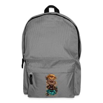Glamouröse Lippenkaskade - Rucksack - Mittelgrau - Vorne